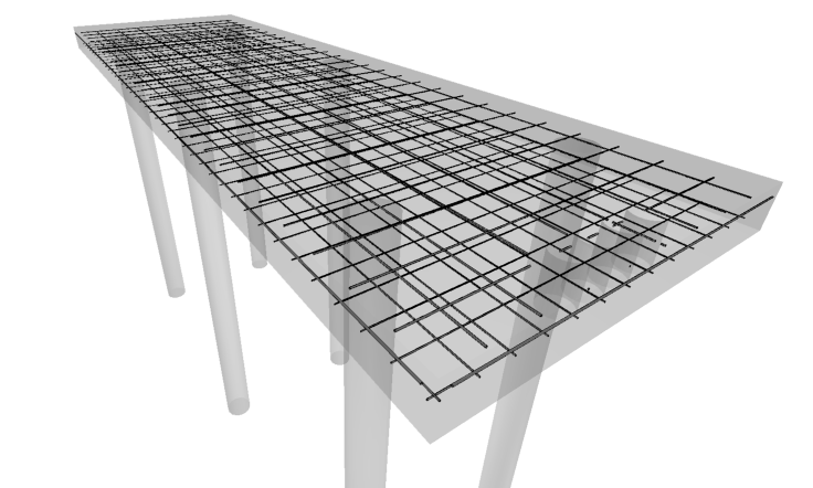 Base de concreto para gerador elétrico